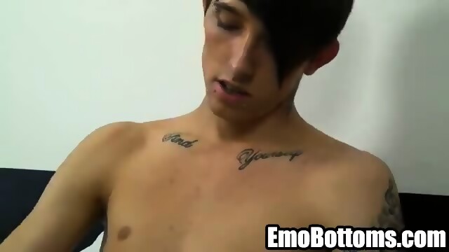 Emo Twink Tantrum Desire Tugging On His Hard Cock