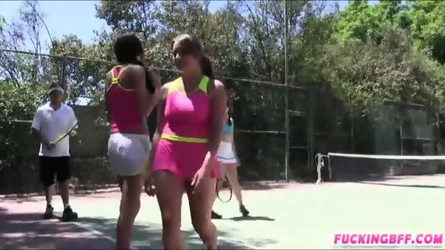 Tennis Player Fucked By Her Coach While Her Bff Is Watching