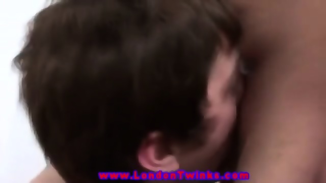 Twink Teen Slobbers On Colleagues Cock In The Office