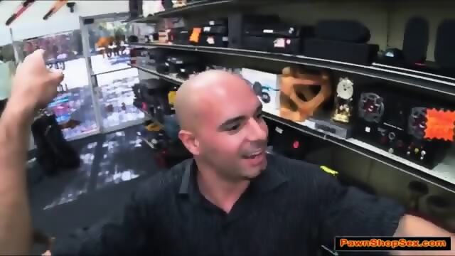 Milf Wife Sucks And Fucks Pawnshop Owners Big Cock