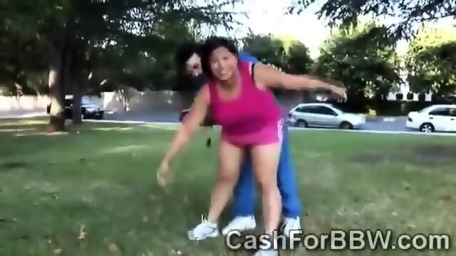 Old Perv Seduces A Chunky Asian Beauty In The Park