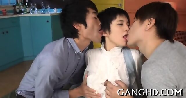 Asian Chick Tames Hard Male Rods