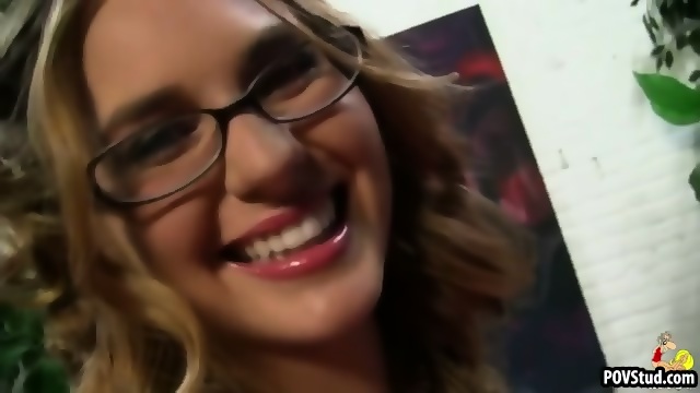 Sexy Blonde In Glasses Loves Dick