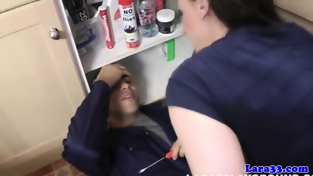 Milf Facialized After Draining Plumbers Pump