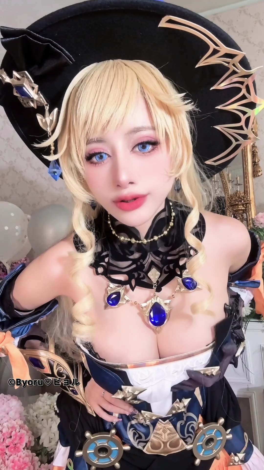 Byoru - Navia Caspar Genshin Impact Cosplay - EPORNER