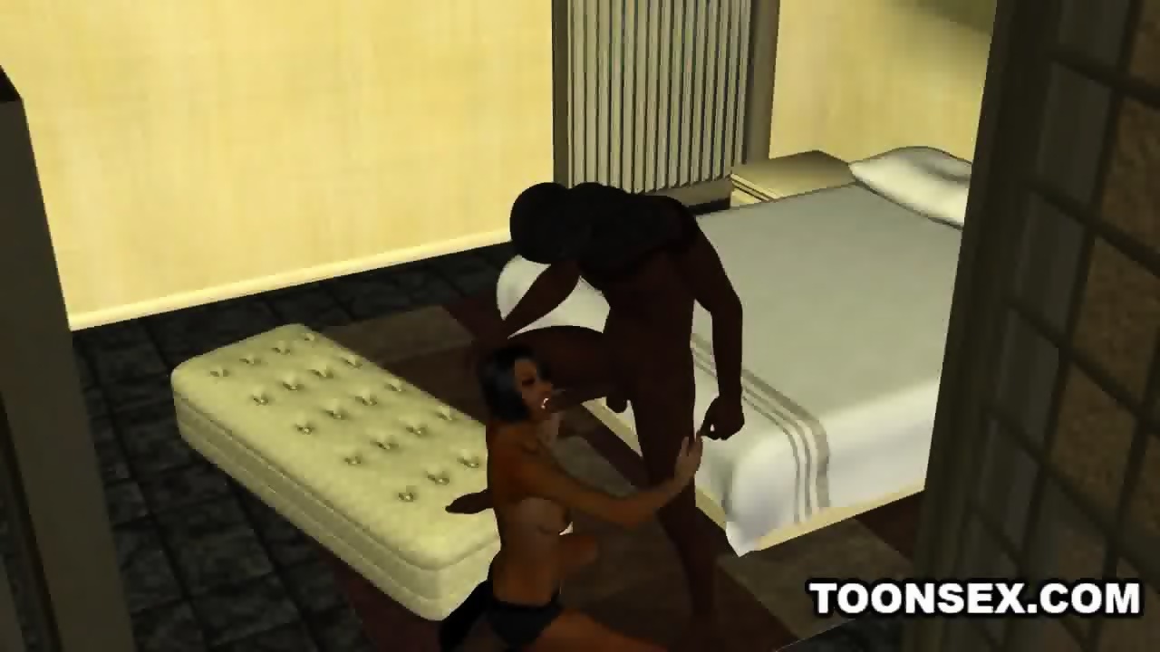 Foxy 3d Cartoon Ebony Babe Sucking And Fucking Eporner