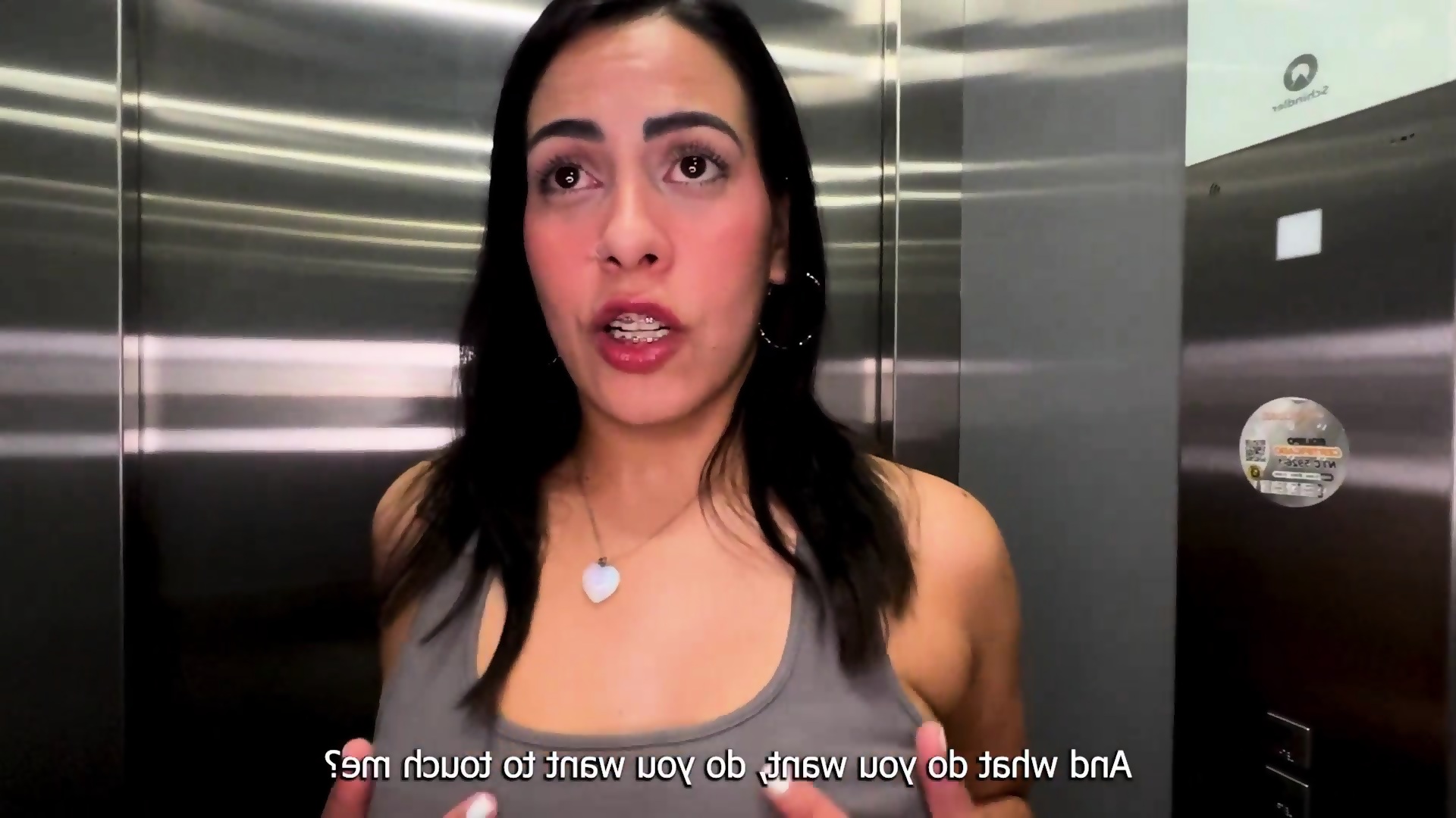 Cuckold Neighbor Fucks The Girl Next Door When In The Elevator! Kylei