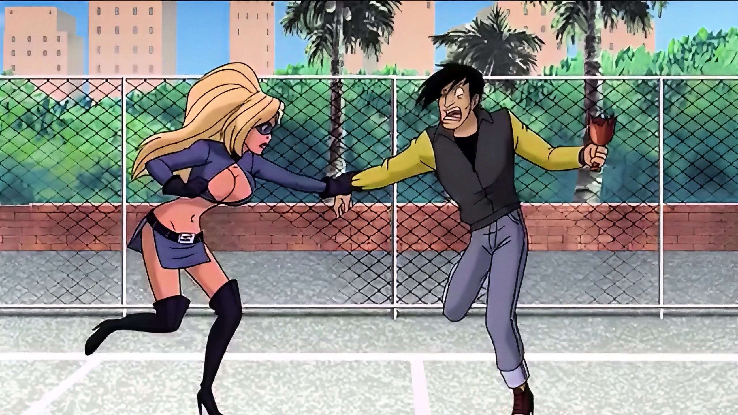Stripperella BALLBUSTING GANG Anime 2 Kicks In The Nuts Pamela Anderson  Busty Atomic Blonde - EPORNER