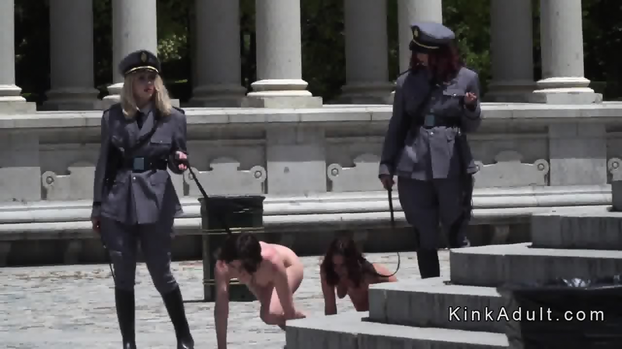 1280px x 720px - Two naked slave made to crawl in public - EPORNER