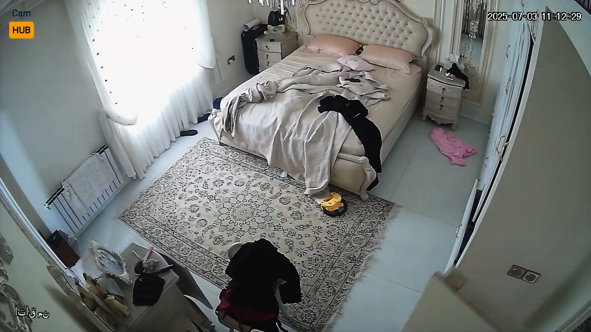 Sara Varone yalangoch Yotoqxonada uchta jinsiy aloqa