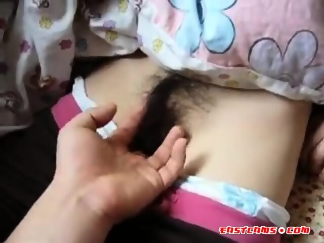 Sleeping Asian Gets Hairy Pussy Fingered Eporner