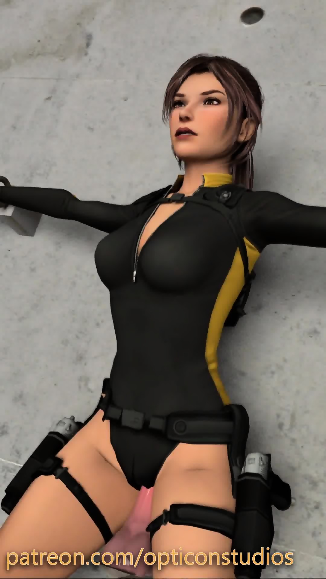 Lara Croft Tomb Raider Underworld Wetsuit Shackled Fucking Massive 