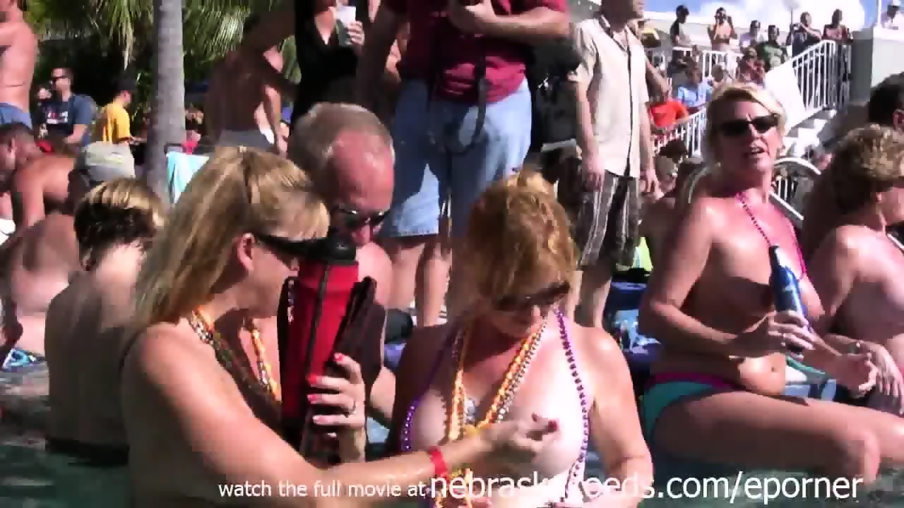 Naked Pool Party Key West Florida Real Vacation Video pic image
