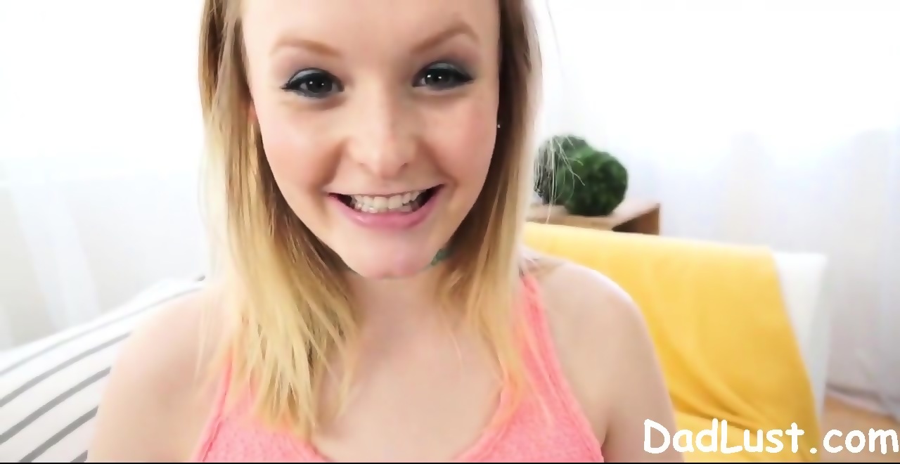 Step Fathers Day Surprise From Blonde Cutie