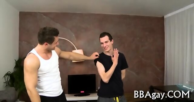 Licking A Huge Gay Pecker