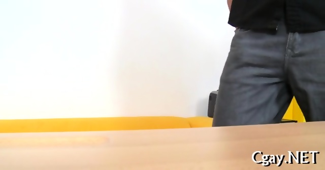 Lubricous Blowjob For Gay Stud