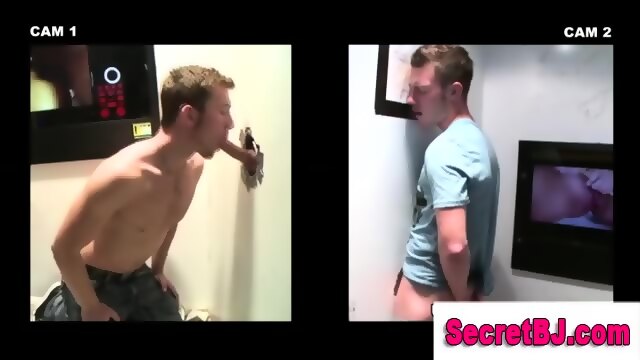 Gay Blowjob At Gloryhole For Straight Dude