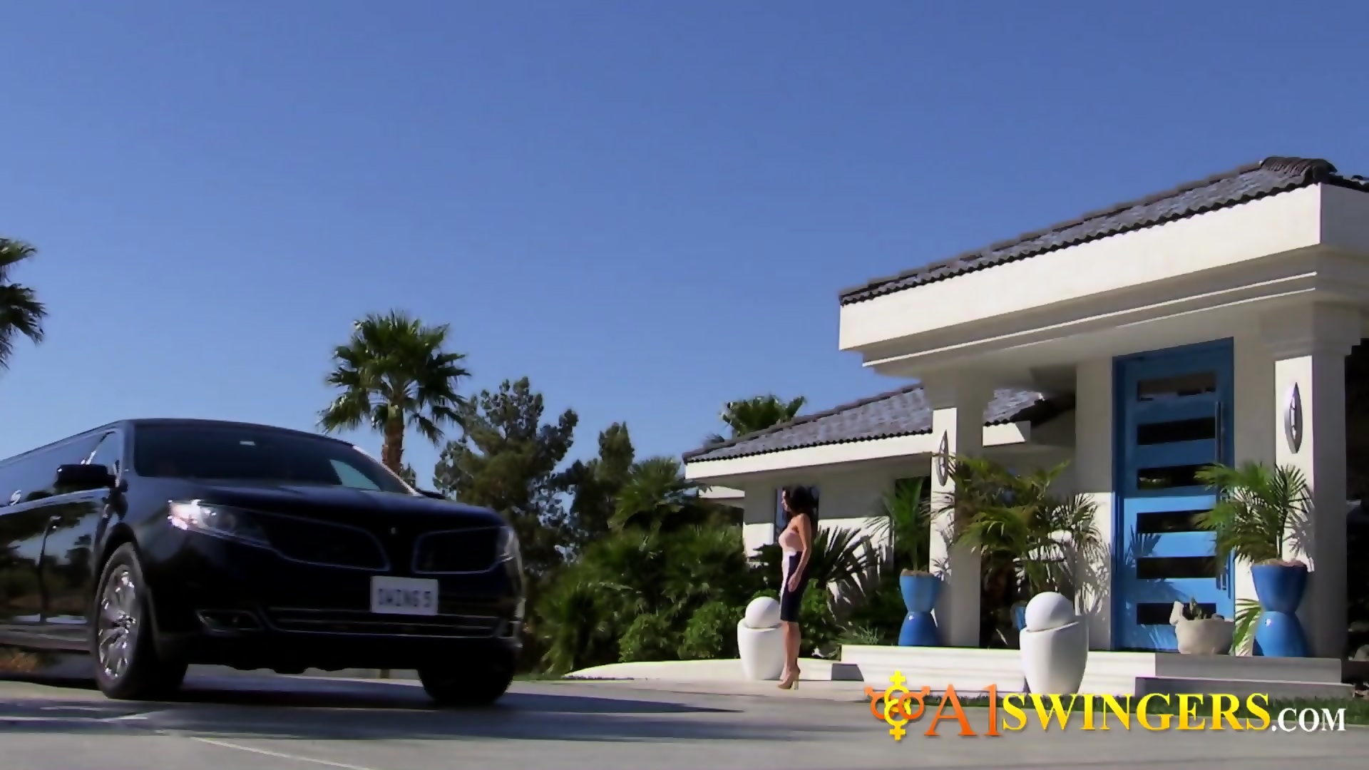 Hot married couple engages in steamy pre party sex at swing house