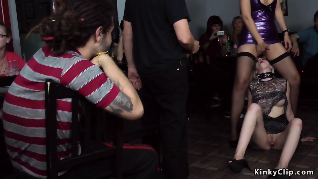 Blonde Takes Piss On Face In Public