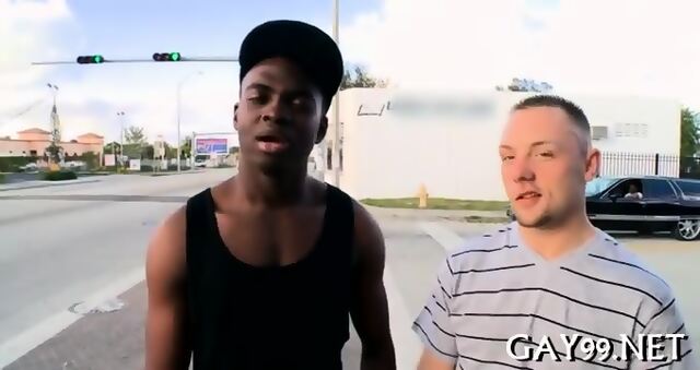 Hot White & Black Gay Sex