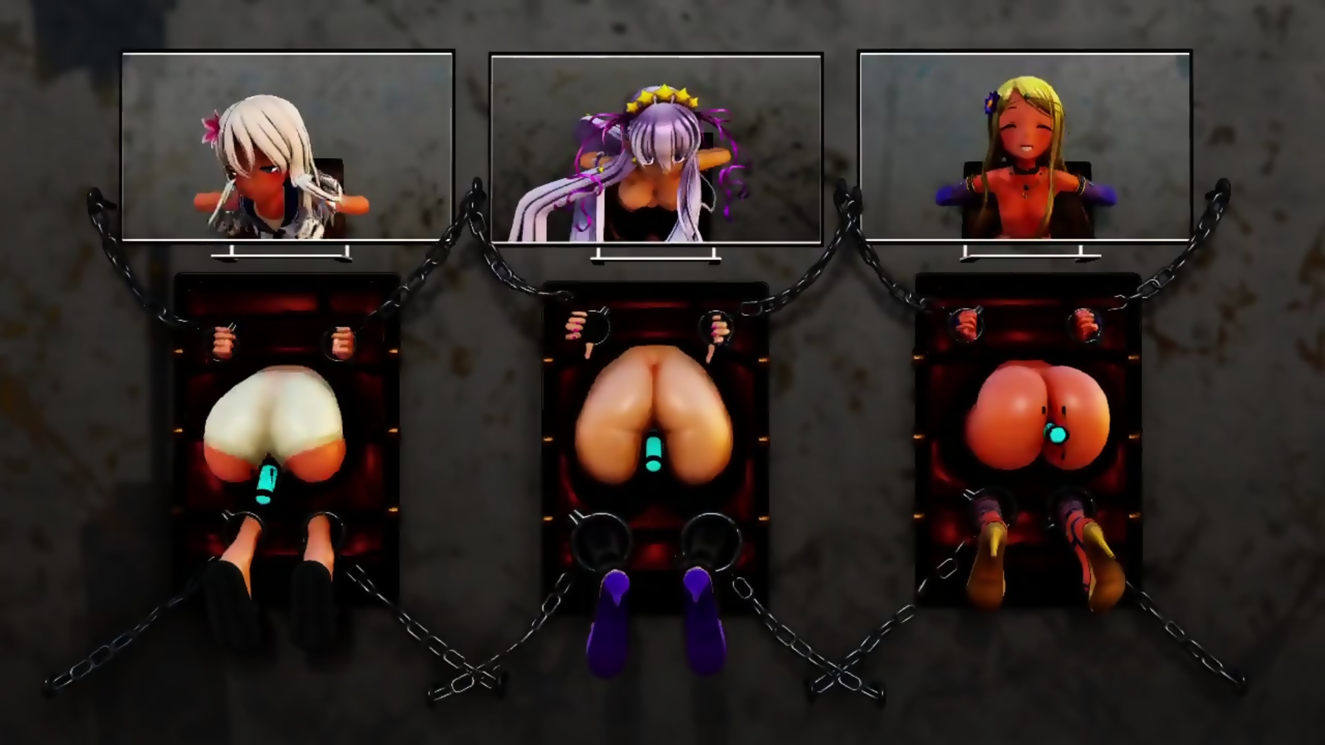 Hentai Torture Porn - MMD SEX Three Wall Bound Torture Bitches - EPORNER