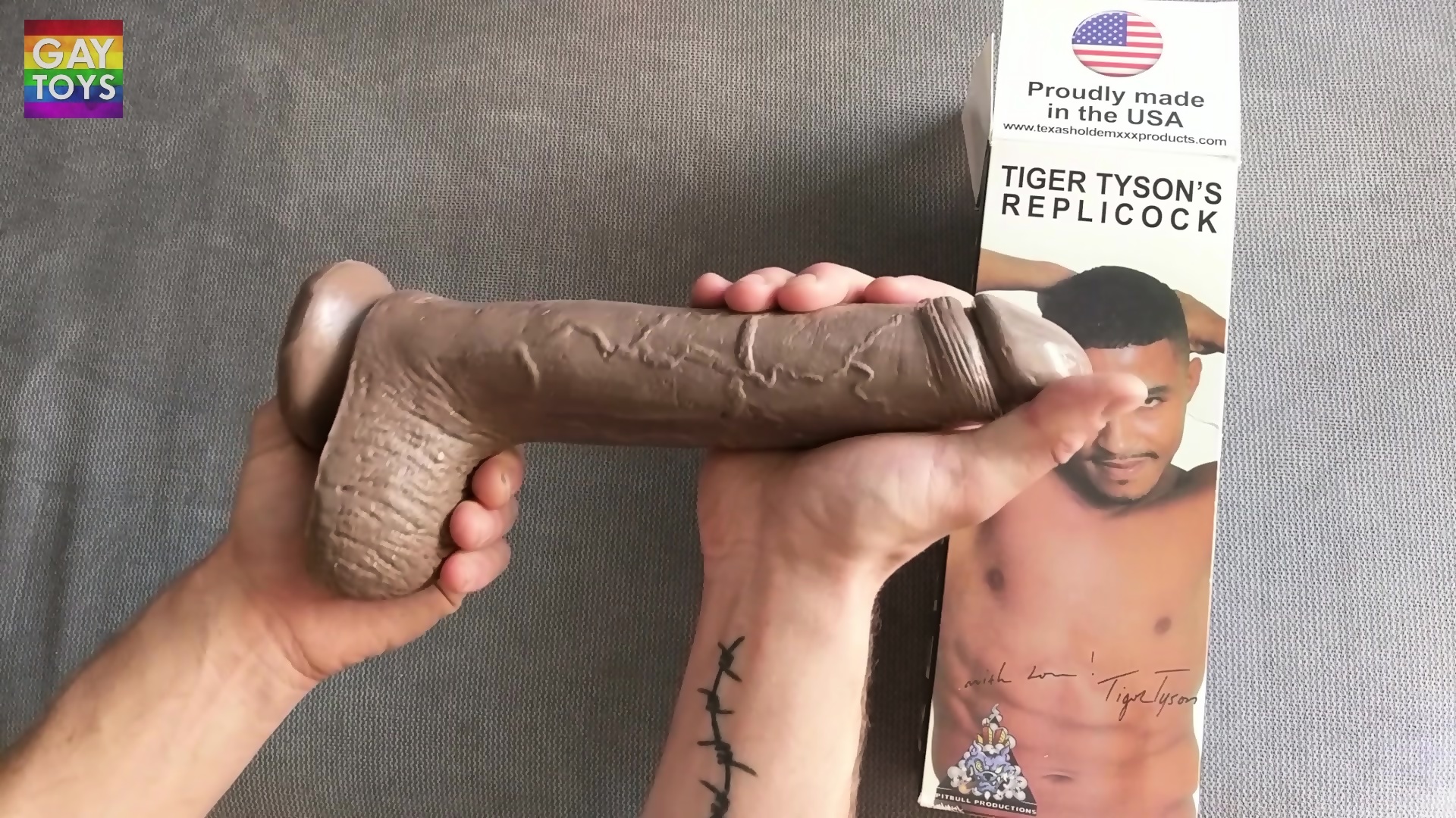 Tiger Tyson Replicock 10 Inches Pornstar Monster Dildo For Gay 