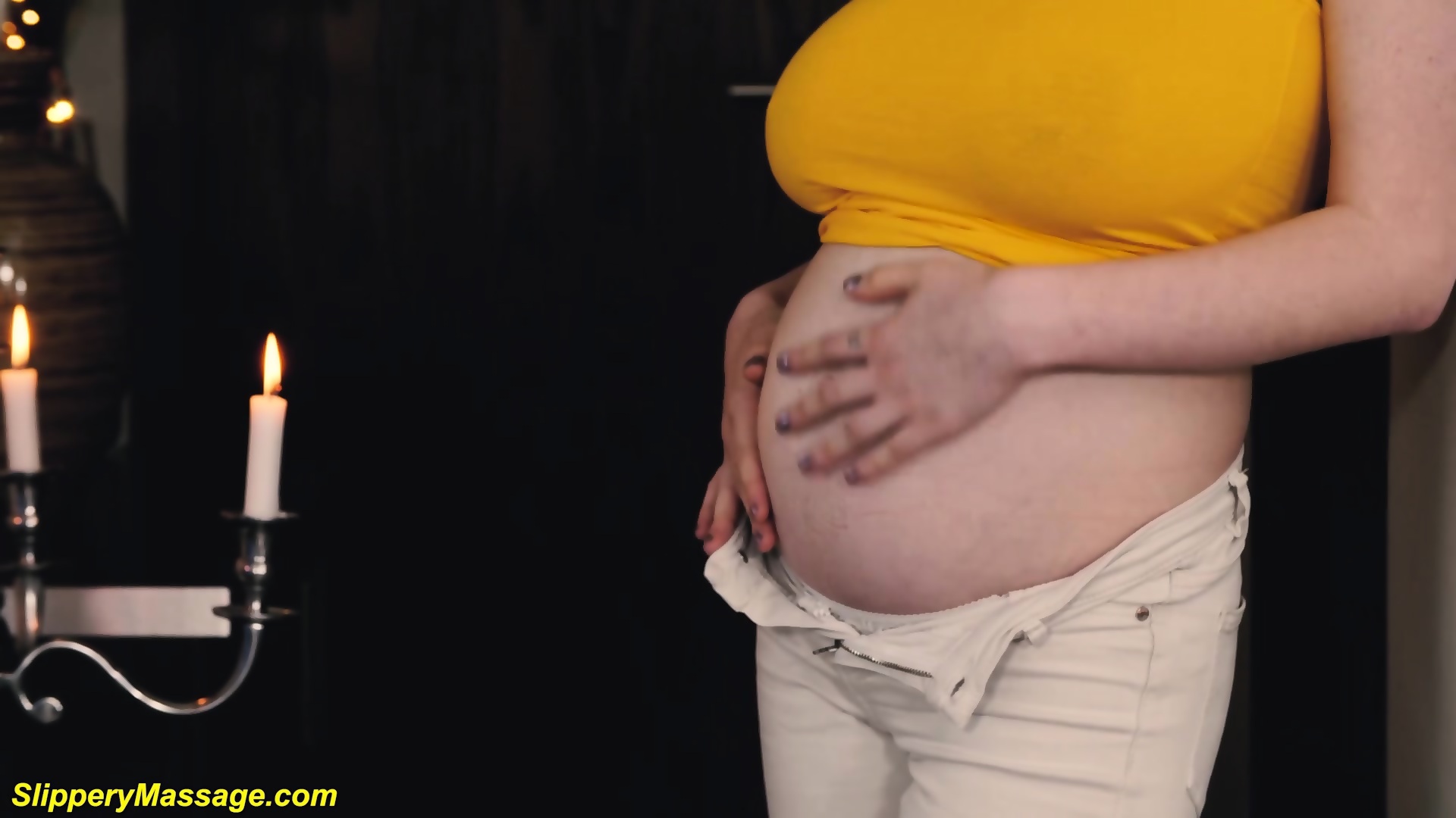 Real Slippery Nuru Masturbation With Cute Extreme Pregnant Big Natural Breast Teen Angel