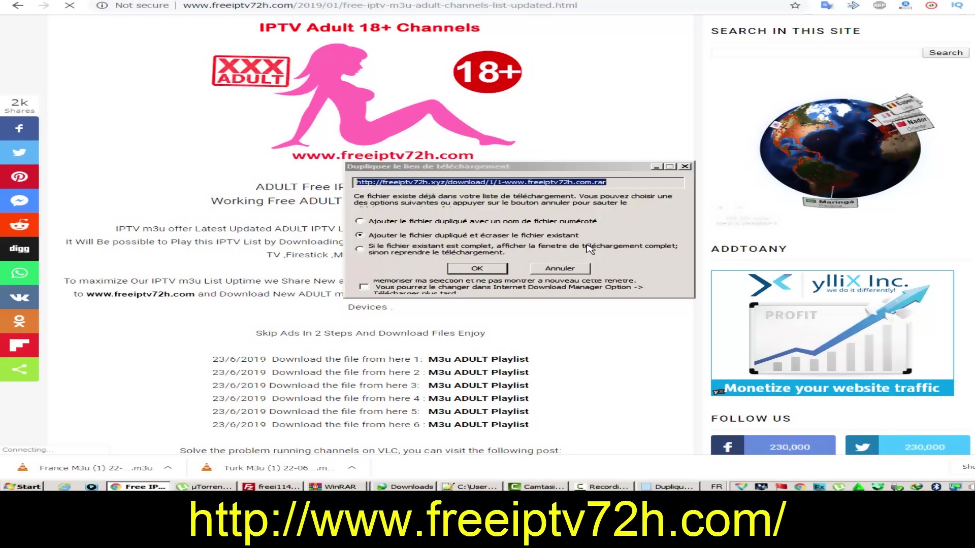 Free iptv m3u list x adult 18 channels
