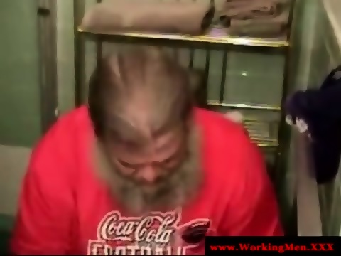 Straight Fat Redneck Takes A Shower