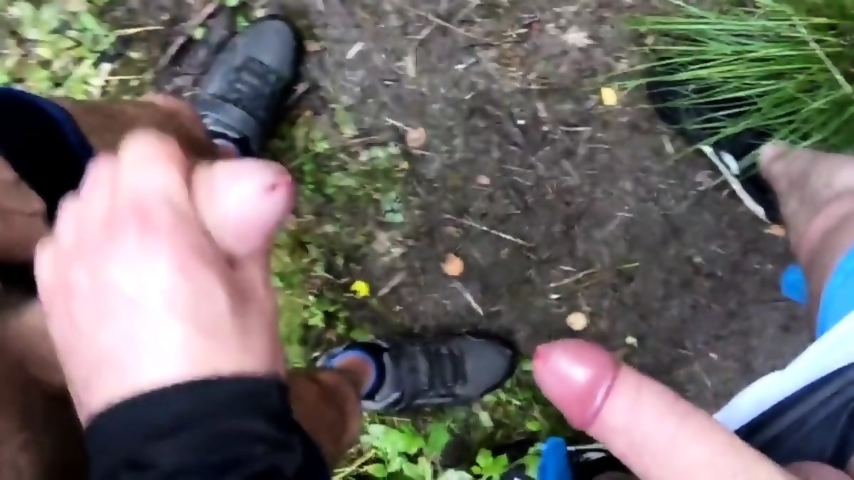 2 Guys Wanking Down The Woods Eporner