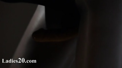 Glamour Love Masturbating With Strap Om