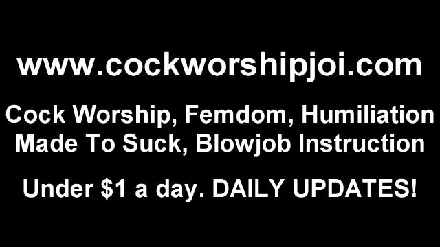 Today I Am Going To Teach You To Suck Cock
