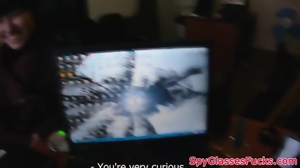 Petite Russian Babe On Spycam Rides Cock