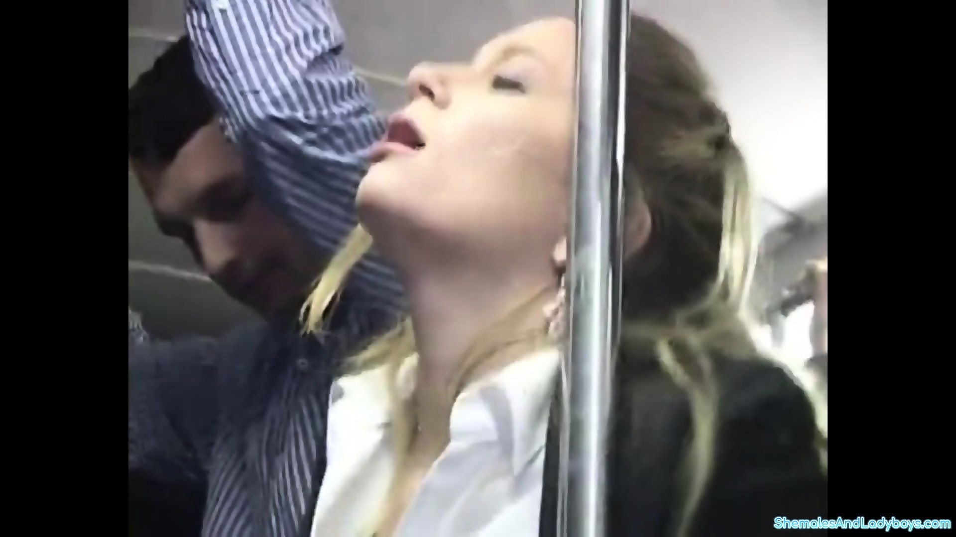 girl having orgasm on bus