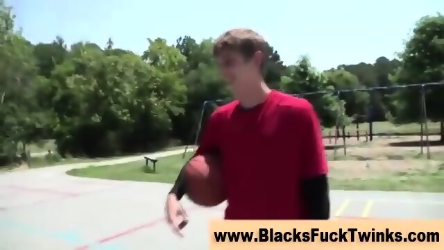 Twink Amateur Sucks Black Cock