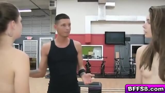 Hot College Besties With Nice Tits Gets Fucked In The Gym