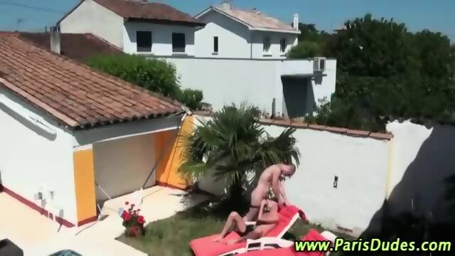 French Amateur Gays Outdoor Blowjob