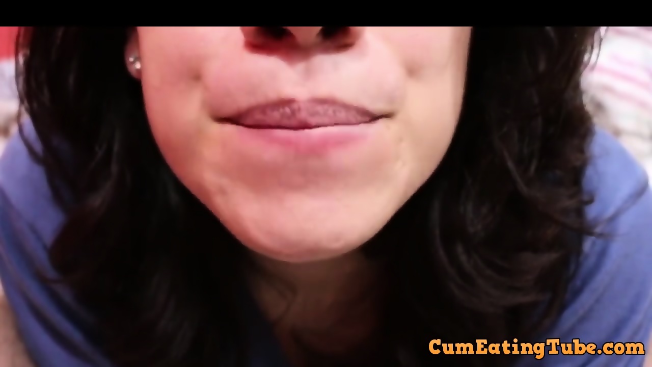 Gorgeous Cumplay In HD! My Beautiful Wife Plays With My Load And Swallows