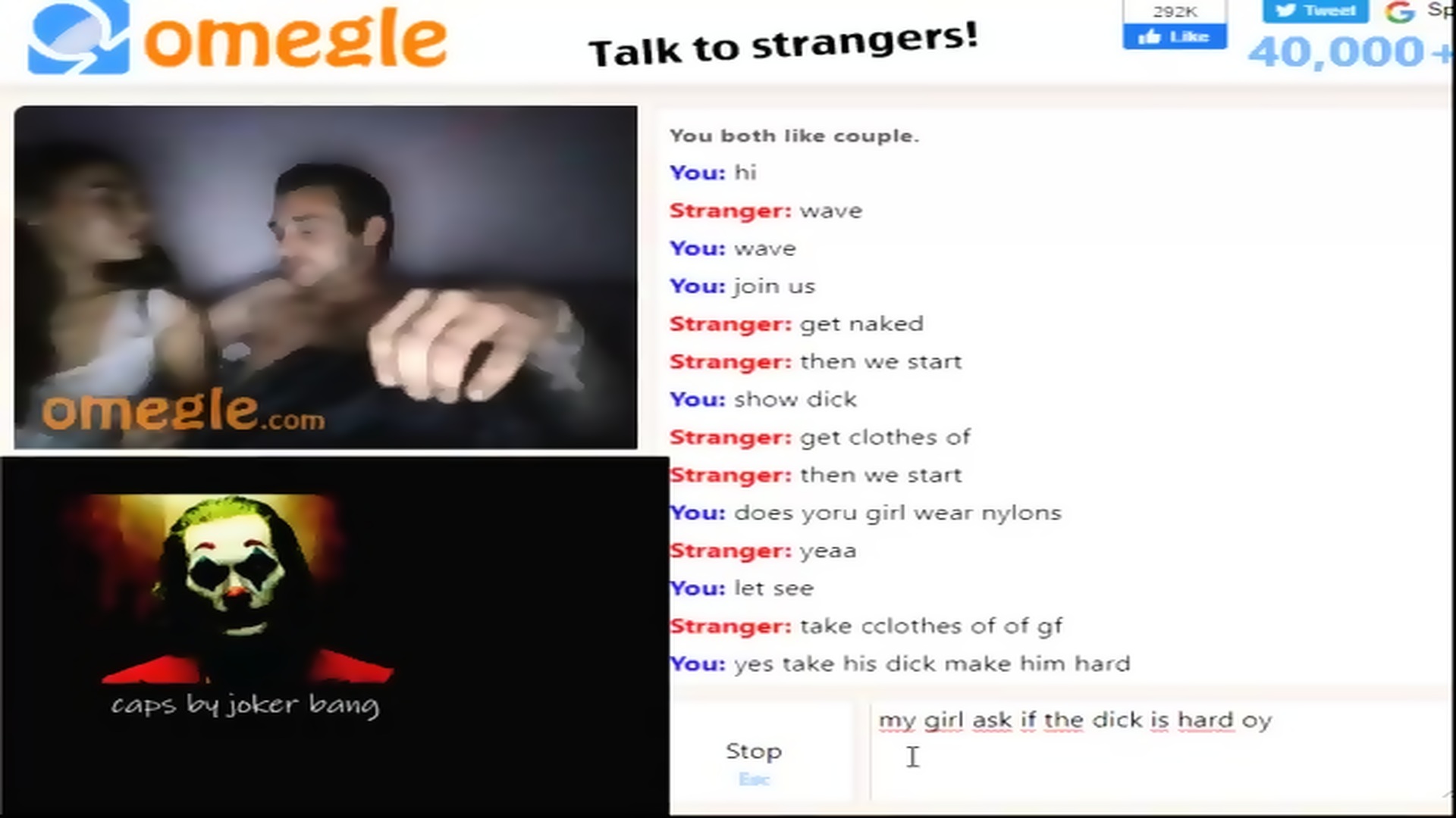 OMEGLE COUPLE (FOR PRIVATE ADD READ MY POST OR PROFIL INFO)