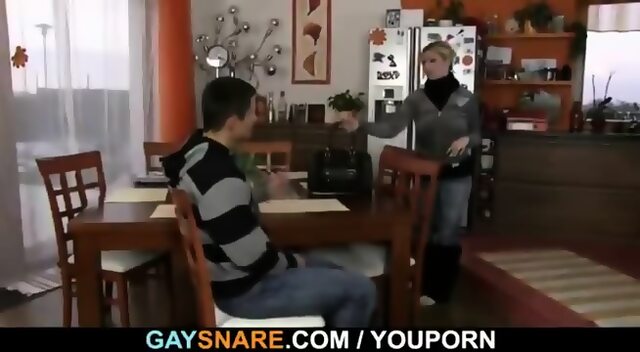 He Takes Stiff Cock From Behind