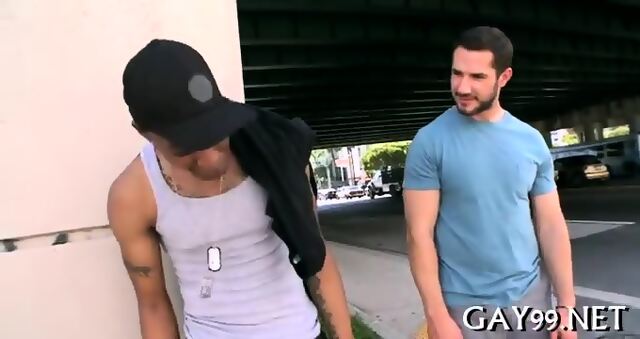 Black Gay Fucks White Pal