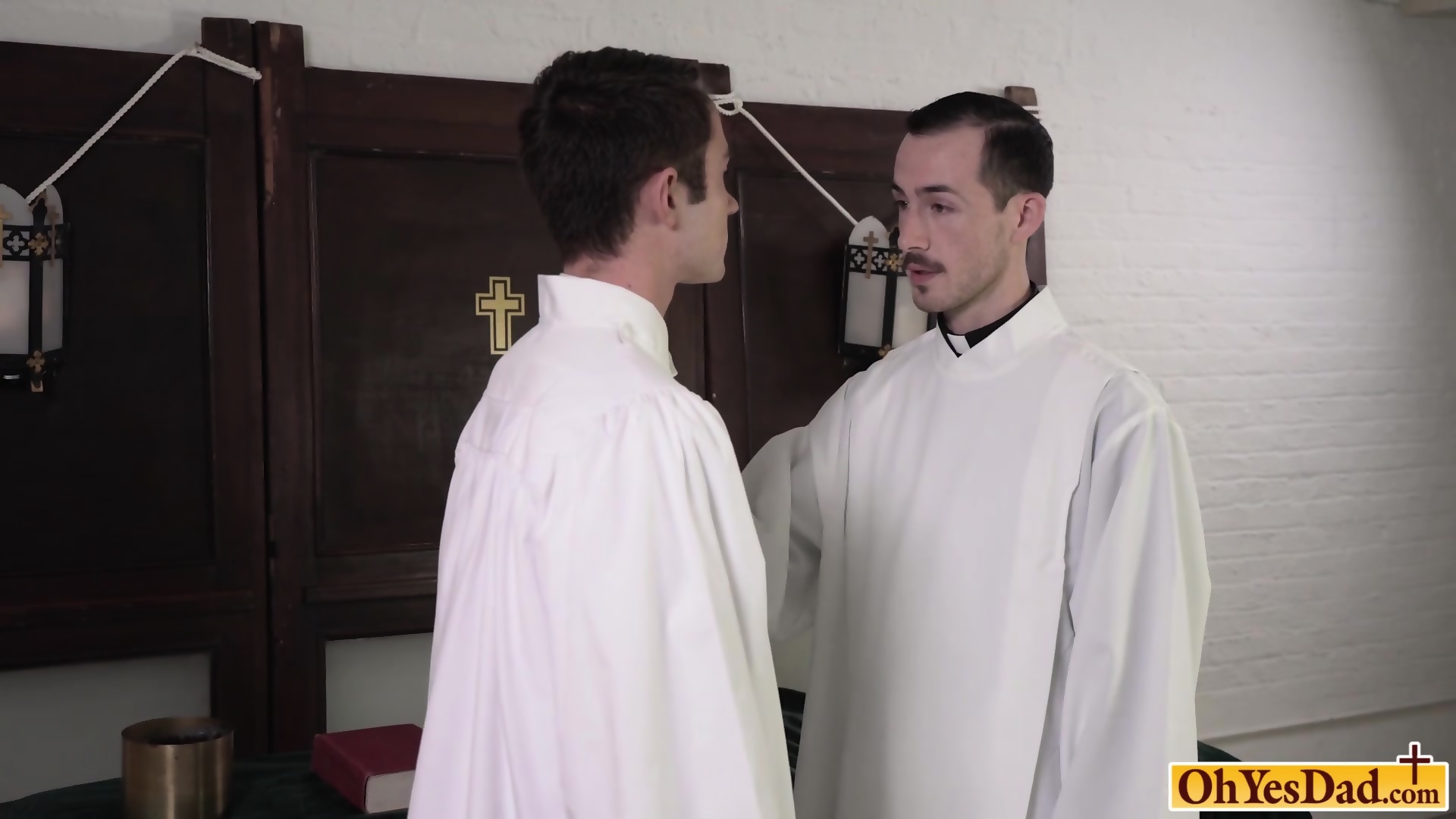 Old Priest Lets Twink Lick His Big Cock And Fucks Him Eporner