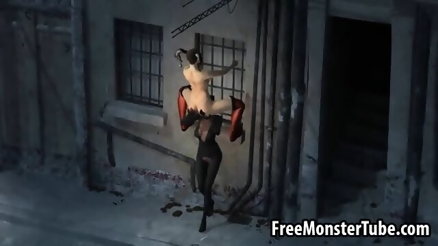 3d Harely Quinn Getting Eaten Out By Catwoman