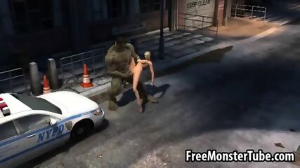 Sexy 3d Babe Getting Fucked By The Incredible Hulk