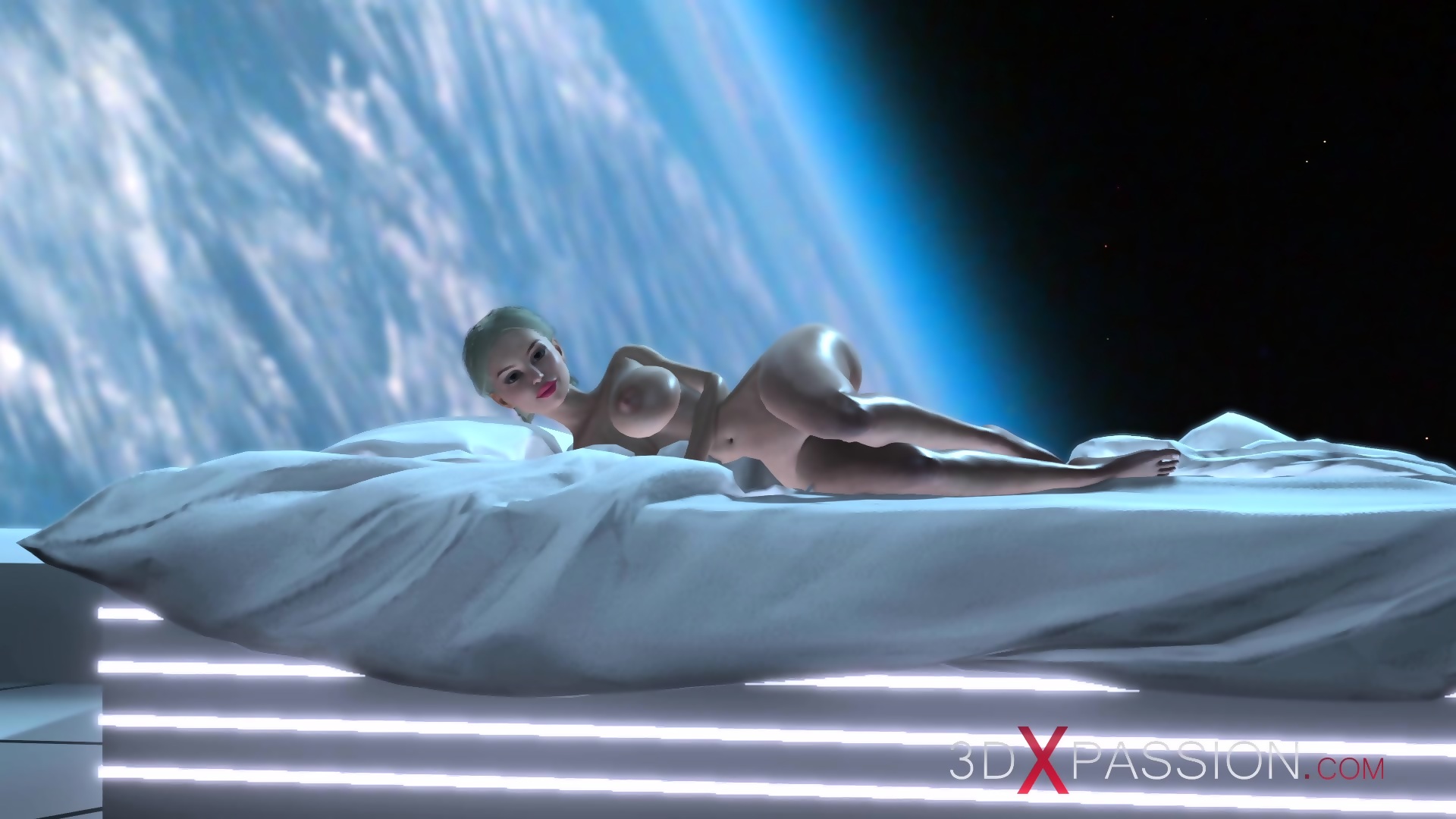 Sexy Female Scifi Android Fucking A Hot Horny Girl In The Space