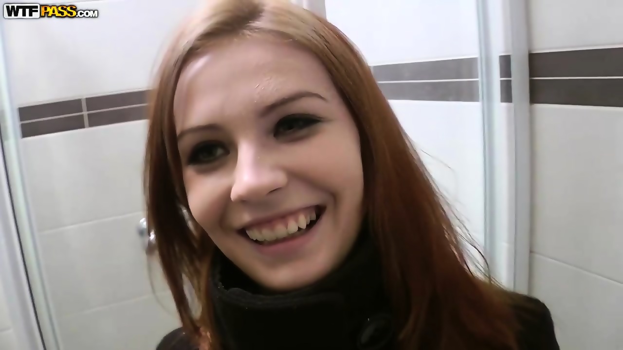 Public Restroom Fuck With Charming Girl - Timea Bella picture