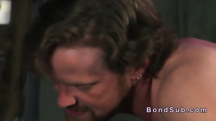 Bound On The Floor Sexy Slave Gets Fucked