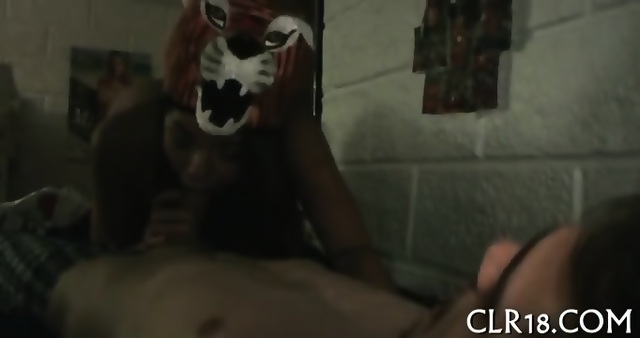Babe Gets Jizz In Mouth