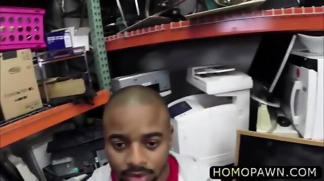 Black Desperate Guy Experienced Hard Rocks In The Pawnshop