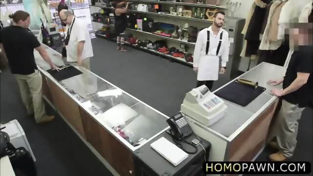 Absolutely Straight Guy Goes Gay In The Shop And Gets Anal Reamed